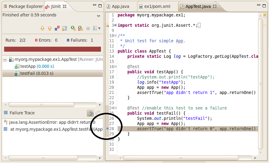 Set Breakpoint within Eclipse