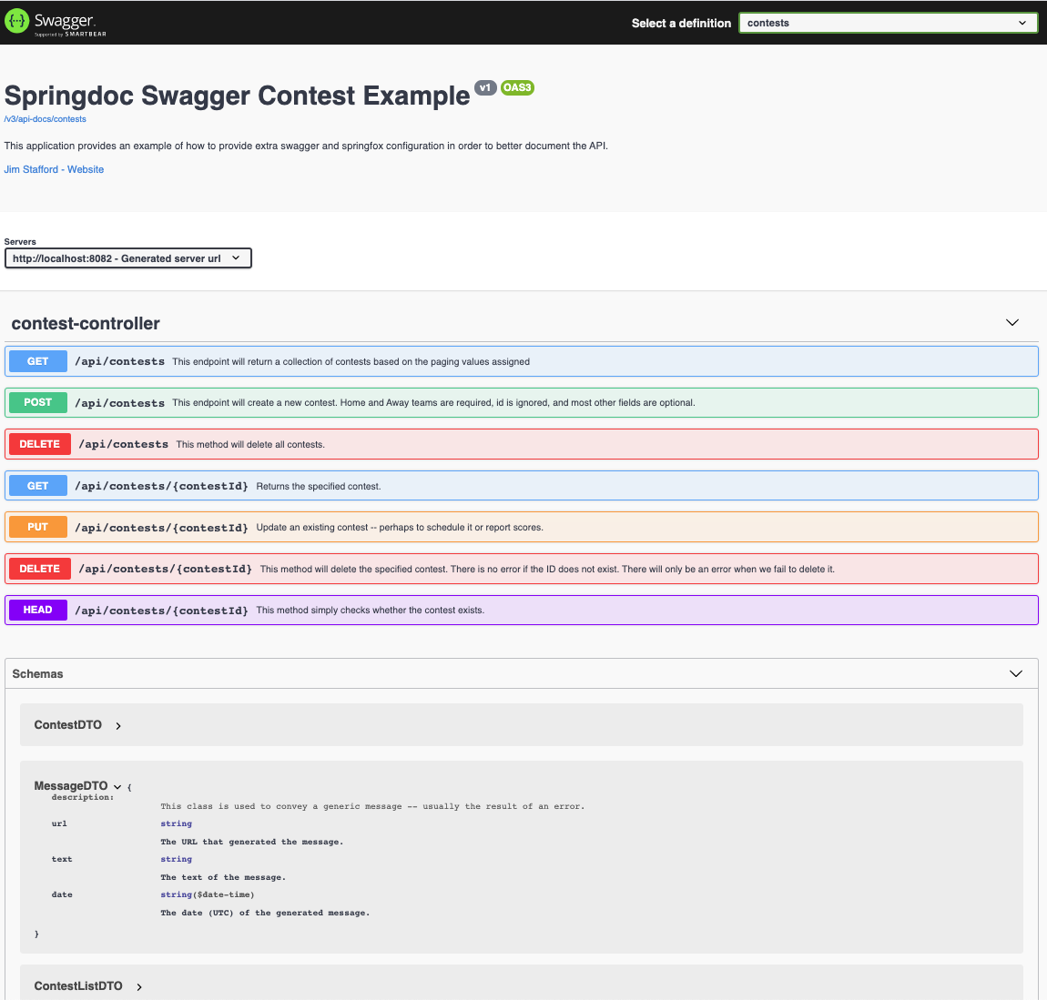 swagger springdoc configured