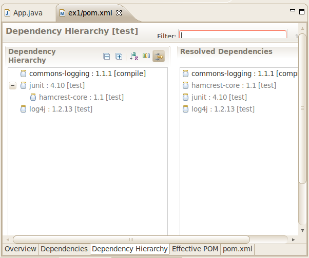 Viewing Dependency Tree