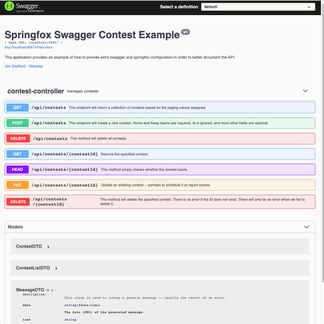 swagger springfox configured